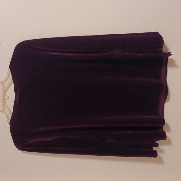🙋Always Caroline petite vintage velour long sleeve top S 10-12 - Picture 3 of 10